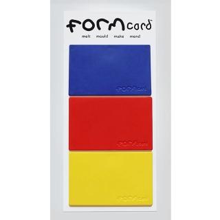 【FORMcard】英國多功能萬能隨身塑形修補卡-紅／藍／黃(買4送1)