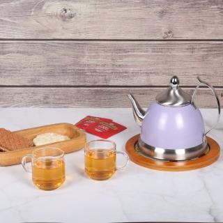 Creative Home NOBILI-TEA 950ml薰衣草色烤漆不鏽鋼附濾網沖茶器 茶壺 水壺