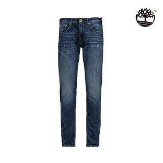 【Timberland】男款單寧藍有機棉彈性牛仔褲(A2CDGAF4)