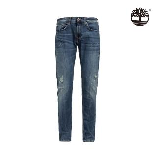 【Timberland】男款中靛藍有機棉彈性牛仔褲(A2CDGBB3)