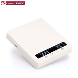 【Tiamo】RT3000專業計時電子秤-珍珠白(HK0601PW)