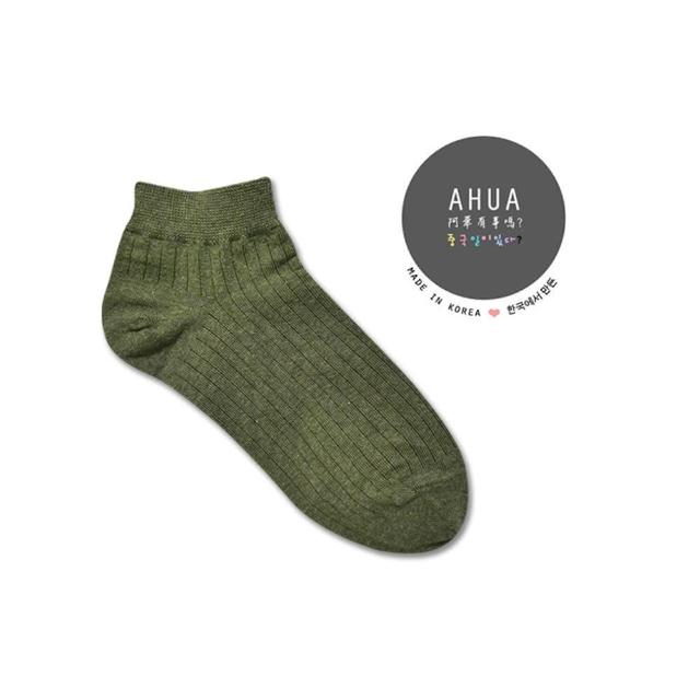 【AHUA 阿華有事嗎】韓國襪子 糖果純色條紋短襪 K0164(品質保證 韓國少女襪 韓妞必備)