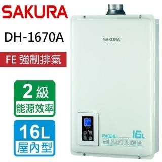 【SAKURA 櫻花】全省安裝 16L 智能恆溫熱水器(DH1670A)