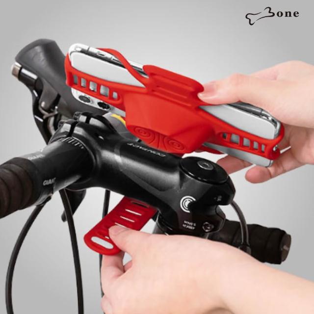 【Bone 蹦克】單車手機綁3 ｜Bike Tie Pro 3 -紅色 (自行車手機支架/手機架配件/龍頭/環保矽膠/可水洗)