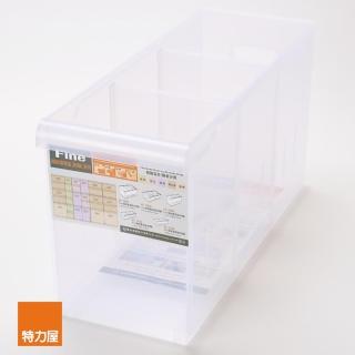 【特力屋】FINE 隔板整理盒 附輪 深型款 寬16.8cm 14.7L 型號LF1003