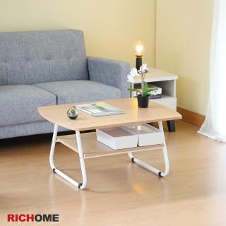 【RICHOME】巴克80CM60CM茶几桌/沙發邊桌/咖啡桌/收納桌(台灣製)