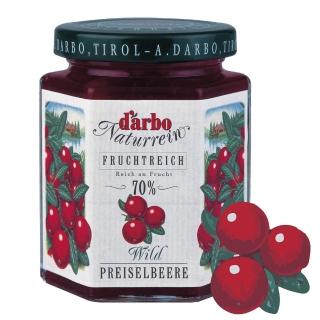 【D’arbo德寶】70%果肉野生蔓越莓果醬 200g
