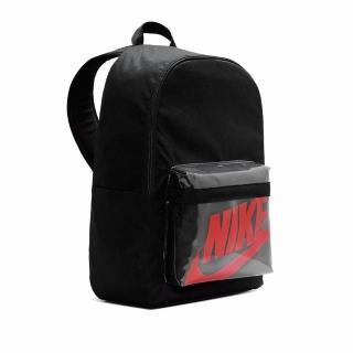 【NIKE 耐吉】後背包 Heritage 2 Backpack 運動休閒 雙肩背 透明格 上學 外出 黑 紅(BA6175-010)