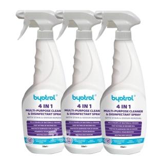 【英國Byotrol】居家全方位 去漬抗菌清潔噴劑750ml-L1002A(3入)