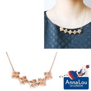 【Anna Lou Of London】倫敦品牌 優雅風信子hyacinth花朵玫瑰金項鍊(絕版品 售完不補)