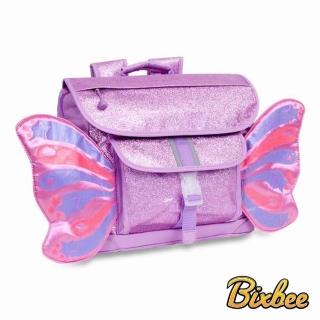 【美國Bixbee】飛飛童趣系列粉紫閃閃蝴蝶中童背包