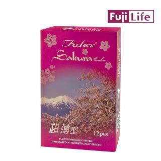 【Fulex夫力士】櫻花超薄型衛生套12入(保險套)