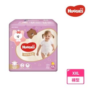 【HUGGIES 好奇】LINE FRIENDS 合作款裸感好動褲/褲型尿布箱購XXL 22片x4包