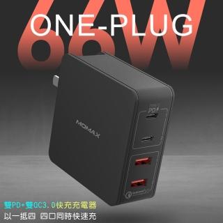 【Momax】Oneplug 66W 小白PD 4口快速充電器 UM11