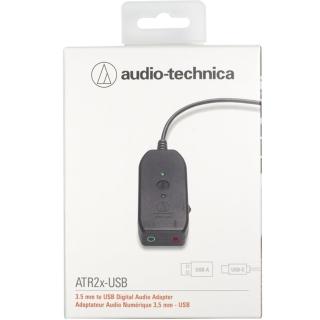 【audio-technica 鐵三角】USB音效卡音訊卡ATR2XUSB耳機連接器/麥克風轉接器(音效卡)