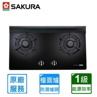 【SAKURA 櫻花】全省安裝智能雙炫火二口玻璃檯面爐(G-2928G)