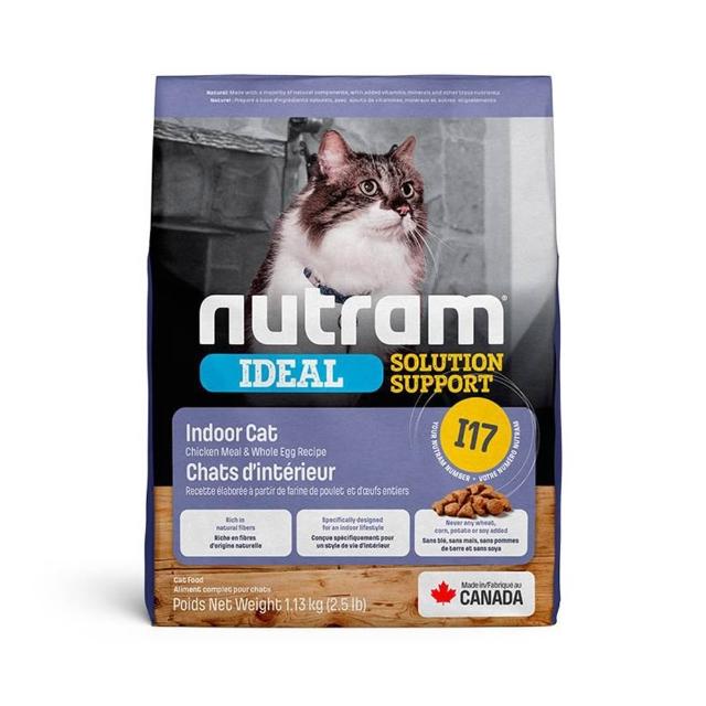【Nutram 紐頓】2包組-I12/I17/I19無穀專業理想系列貓飼料1.13kg/2.5lb(體重管理/化毛/三效強化)