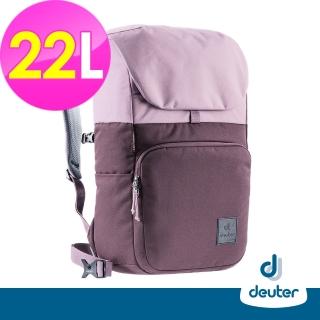 【deuter】中性款UP SERIES SYDNEY都市環保掀蓋後背包22L(3860121紫/戶外休閒/商務旅遊/文青風)