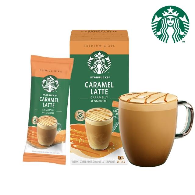 【STARBUCKS 星巴克】--VIP限定--特選系列-即溶焦糖瑪奇朵/摩卡咖啡/拿鐵4入x4盒(共16入;口味任選)