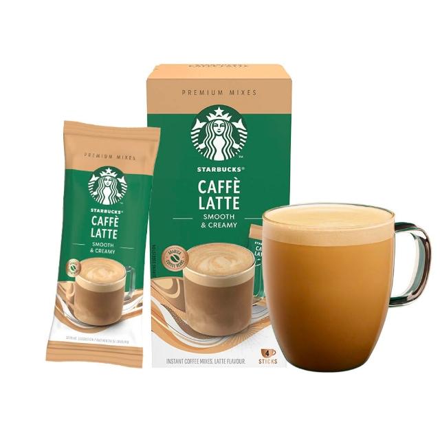 【STARBUCKS 星巴克】--VIP限定--特選系列-即溶焦糖瑪奇朵/摩卡咖啡/拿鐵4入x4盒(共16入;口味任選)
