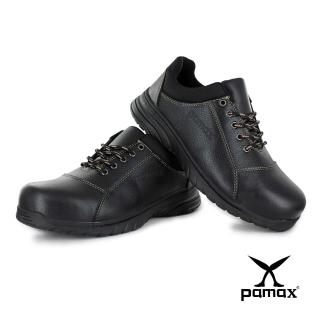 【PAMAX 帕瑪斯】超彈力氣墊高抓地力安全鞋/寬楦鋼頭/銀纖維除臭抗菌(PS07101FEH黑 /男女)