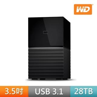 【WD 威騰】My Book Duo 28TB 3.5吋 USB3.1雙硬碟儲存(WDBFBE0280JBK-SESN)