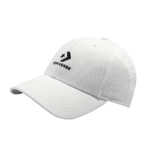 【CONVERSE】老帽 Converse Lockup Cap 男女款 匡威 遮陽帽 棒球帽 帽圍可調 穿搭 白 黑(10008479A02)
