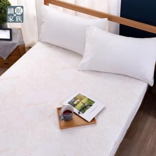 【織眠家族】針織緹花床包式防水保潔墊(特大)