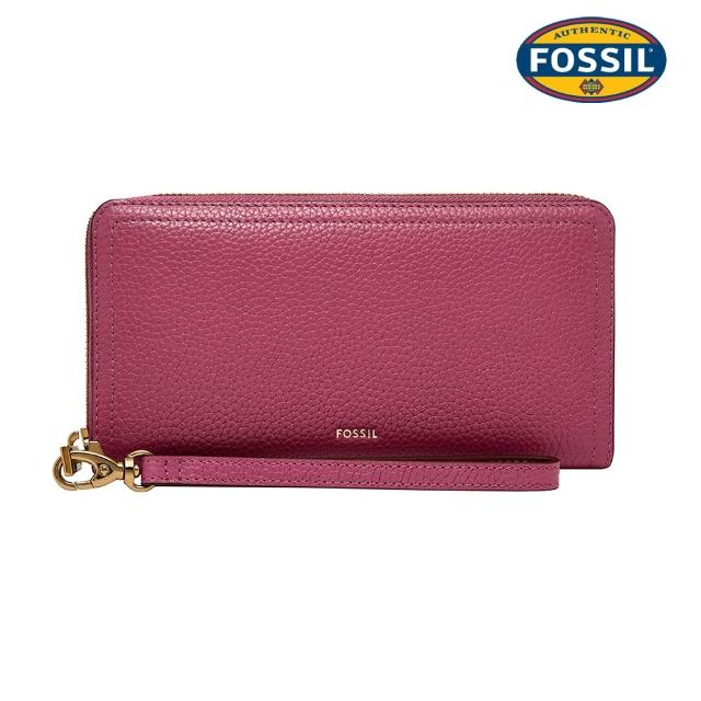 【FOSSIL】Logan 多層真皮拉鍊RFID防盜長夾 出國必備  限定 (多色任選)