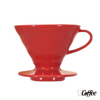 【TCoffee】HARIO-V60紅色02磁石濾杯(1~4杯份)