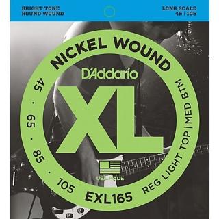 【D’Addario】EXL165 45-105貝斯四弦套弦(原廠公司貨)