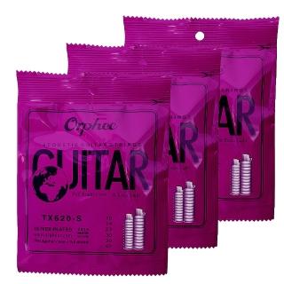 【Orphee】嚴選TX-620S木吉他套弦10-47三包裝