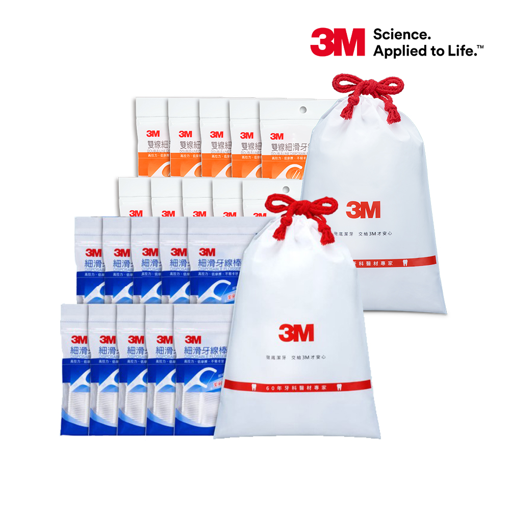 【3M】細滑牙線棒(1000支)