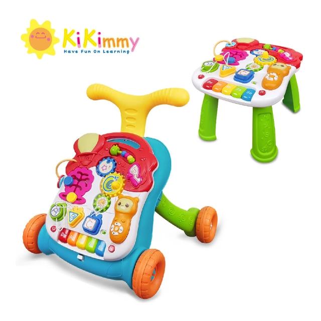 【kikimmy】寶寶三合一音樂助步車（聲光遊戲盤+遊戲桌+學步車）