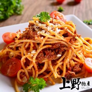 【上野物產】拿坡里肉醬麵 x12包(麵體+醬料包 310g土10%/包 義大利麵 肉醬)