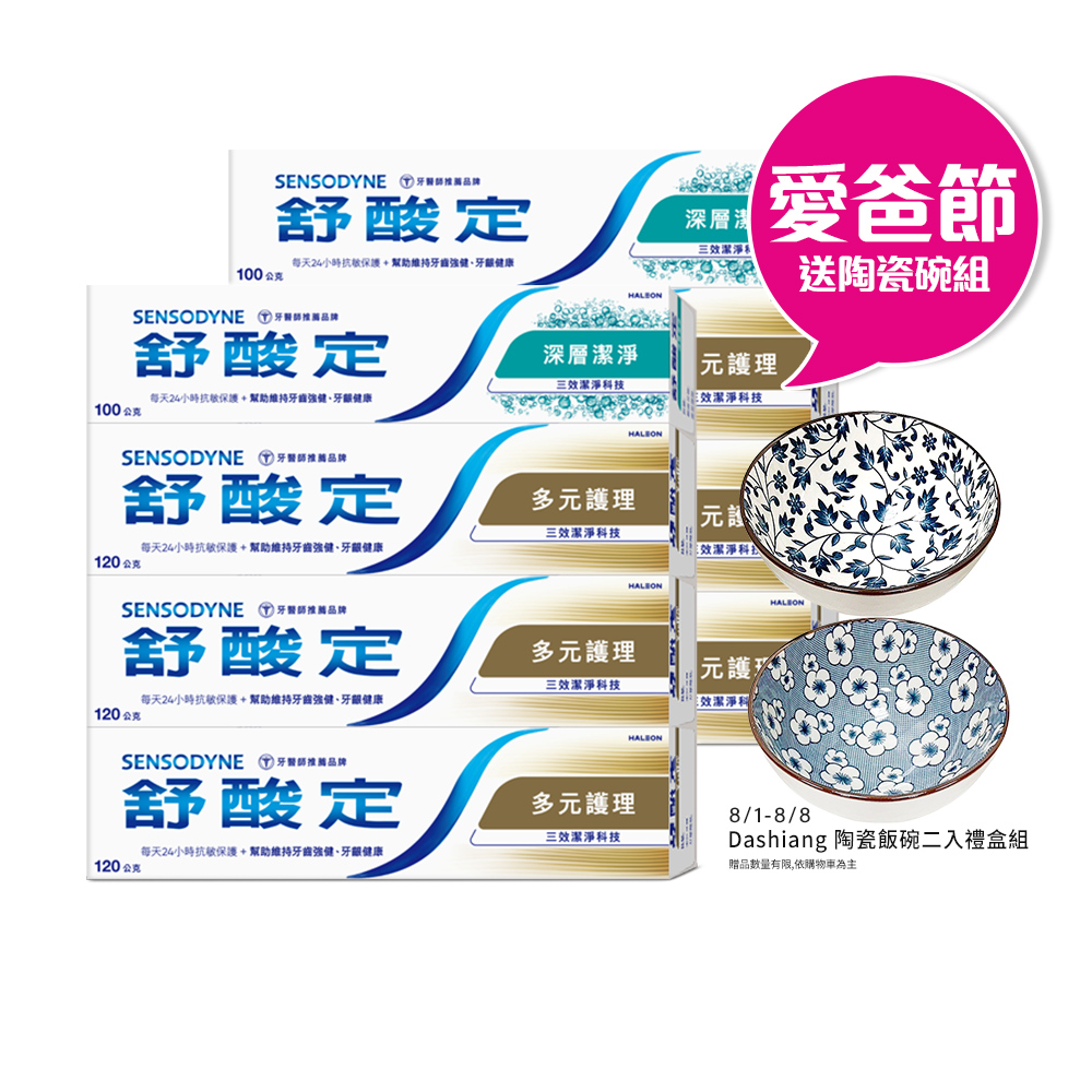 【舒酸定】多元護理牙膏組