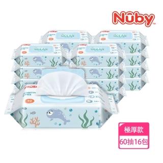 Nuby極厚濕巾60抽16包