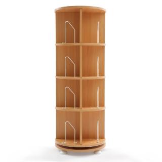 【第一博士成長書桌椅】360度四層旋轉書櫃(新色上市)