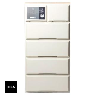 【HOLA】木紋抽屜收納櫃 寬55cm 五層