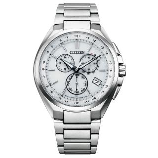 【CITIZEN 星辰】GENTS光動能藍寶石鈦金屬五局電波對時41.5mm(CB5040-80A)