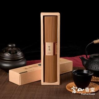 【富山香堂】開運靜心_台灣檀香520臥香205mm_200g(香味濃郁  正統台灣檀木)
