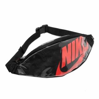 【NIKE 耐吉】腰包 Heritage Hip Pack 男女款 斜背包 外出 穿搭 輕便 手機包 黑 紅(CK7914-010)