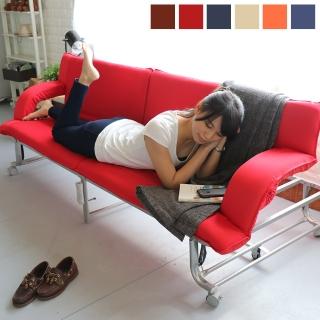 【台客嚴選】移動式可收納多功能沙發床椅 簡易單人床 收納床 沙發床 沙發 免組裝(6色可選)