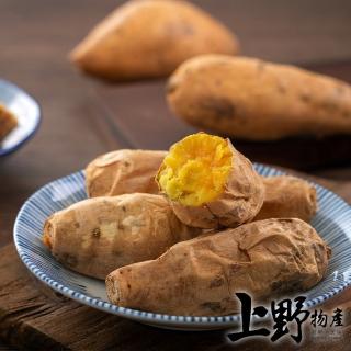 【中秋烤肉 上野物產】台農57號 極品細緻即食冰烤地瓜x10包(500g±10% 素食 低卡 已煮熟 烤肉組 燒肉)