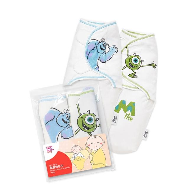 【mamaway 媽媽餵】迪士尼系列蠶寶寶包巾組-2入  共3色(寶寶包巾/嬰兒包巾)