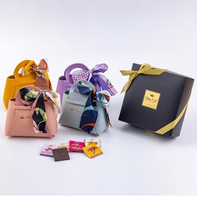 【Diva Life】送禮之最-迷你款珠寶盒*2/迷你柏金包*2/經典珠寶盒(交換禮物 100%可可脂 0反式脂肪)