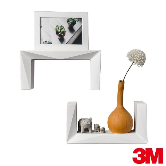 3m 無痕lifestyle Diy層板架牆壁牆面裝飾置物收納架 白色 Momo購物網