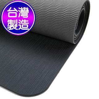 【Yenzch】止滑加強瑜珈墊/NR+TPE RM-11107-台灣製(沉穩灰 厚5.5mm)