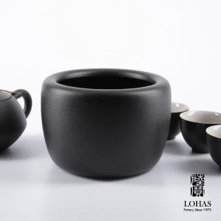 【LohasPottery 陸寶】禪風 渣方-禪風黑(水盂 茶具用品)