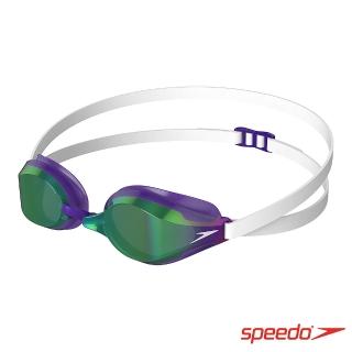 【SPEEDO】成人競技泳鏡 SPEEDSOCKET 2(白/紫)